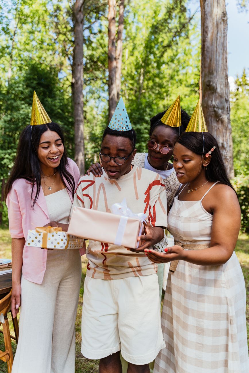 friends during birthday party